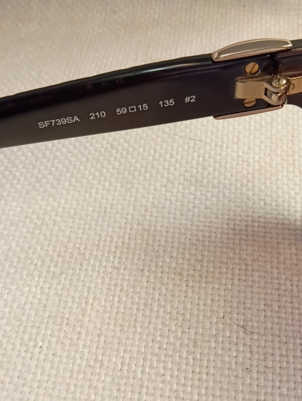 Salvatore Ferragamo Dark Brown Gradient Women's Sunglasses Brown Frame, Box, EUC - Picture 6 of 9